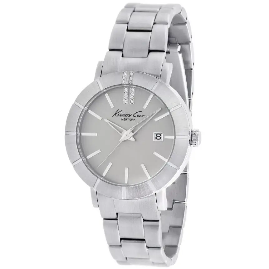 KC4867 York Women`s Classic Triple Silver Etched Bezel Watch by Kenneth Cole