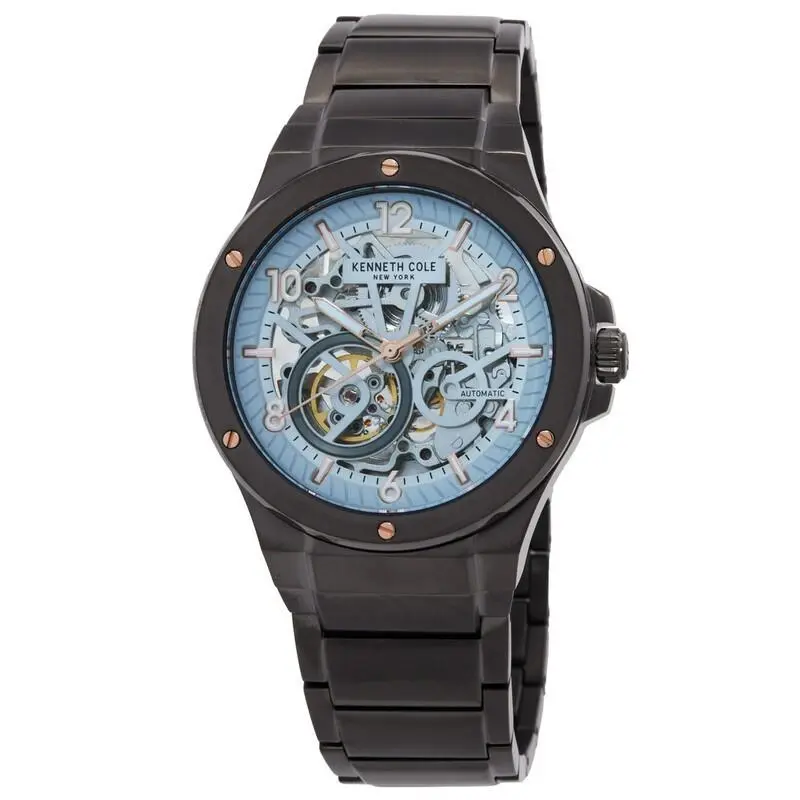 York Men`s Automatic Skeleton Quartz Watch - KCWGY0063301 by Kenneth Cole