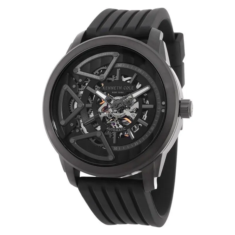 York Automatic Black Dial Men`s Quartz Watch - KCWGZ0064901 by Kenneth Cole