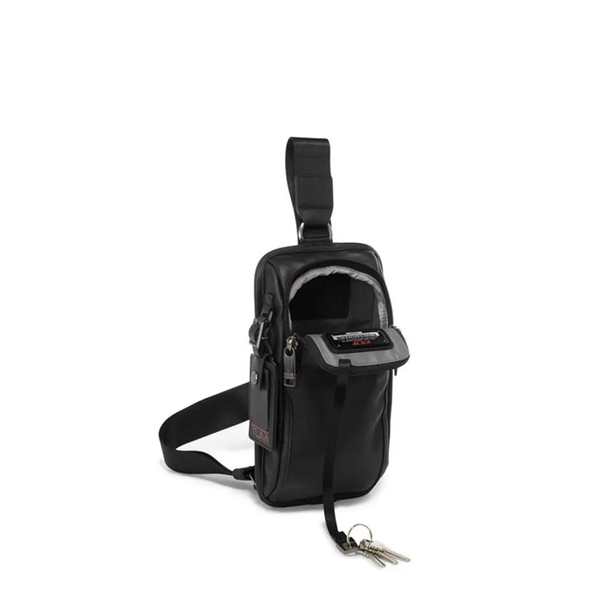 Tumi Alpha Bravo Compact Sling Bag Black Ballistic Nylon Crossbody