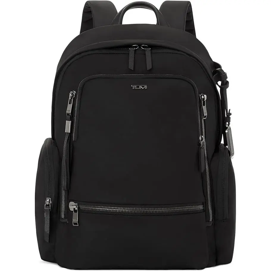 Tumi Unisex Celina Backpack Black Nylon Gunmetal