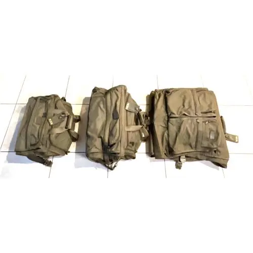 Tumi BAGS/3x/ Travel Green Fabric 2XDUFFEL Bag +1XGARMENT/SUIT Bag/luggage Great