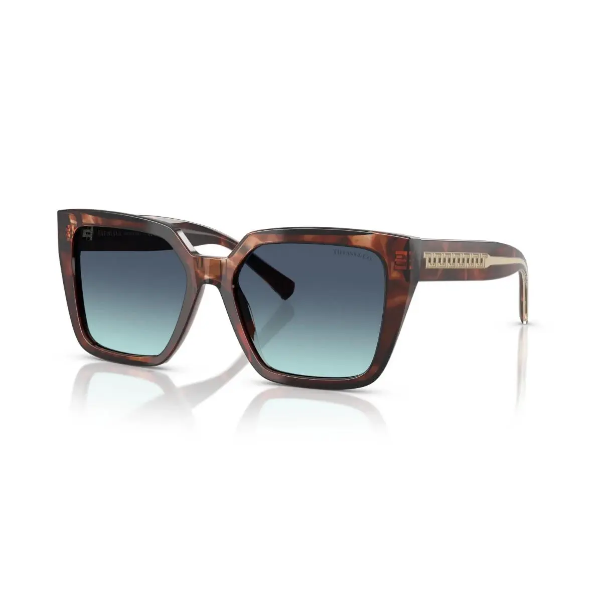 Tiffany TF 4238U Spotted Brown Havana/azure Blue Gradient 84219S Sunglasses by Tiffany & Co.