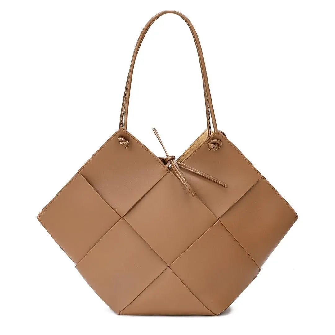 Tiffany Fred Paris Woven Leather Messenger Bag Women`s Brown by Tiffany & Co.
