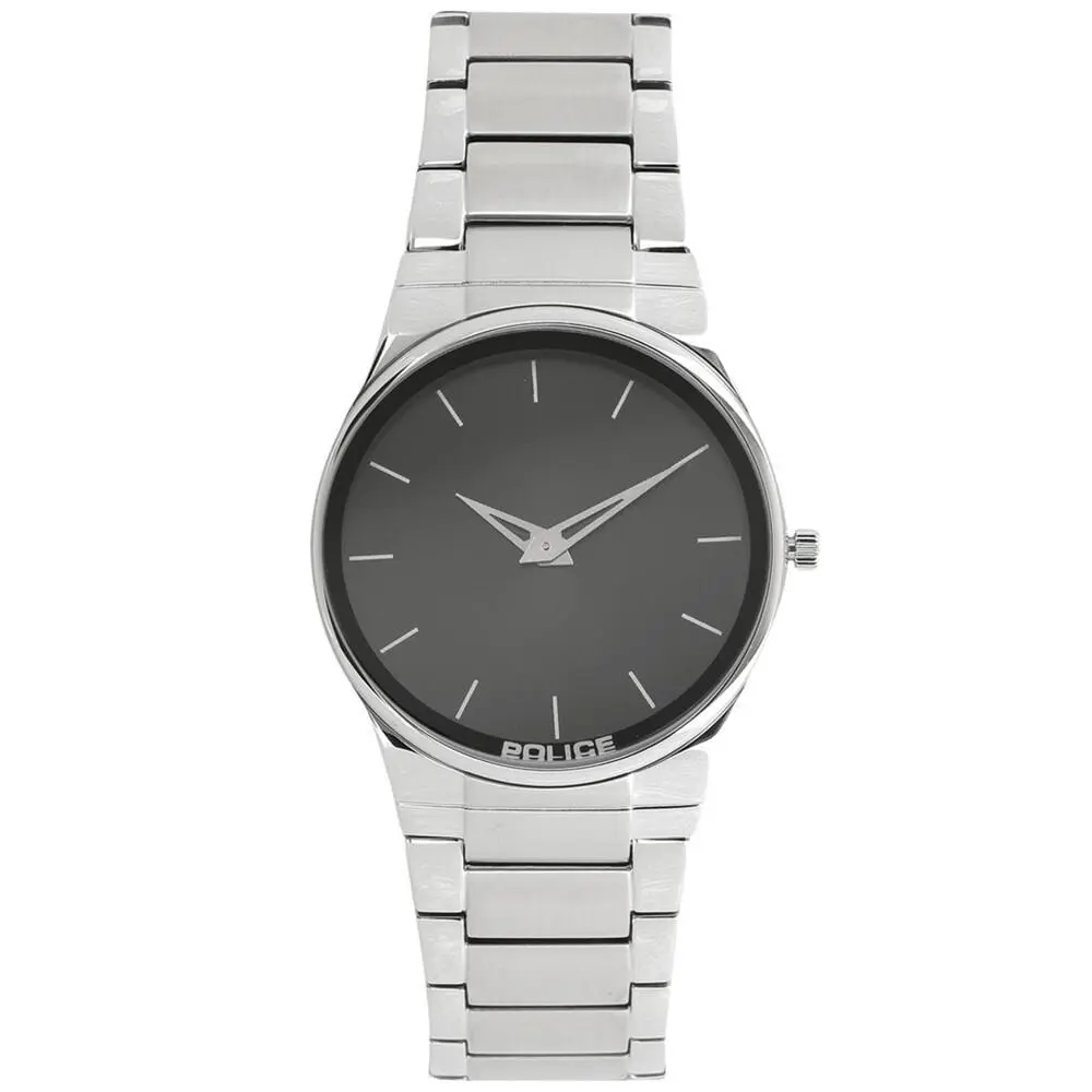 PL-12744JRS/02M Black Dial Stainless Band Gift Boxed by Police