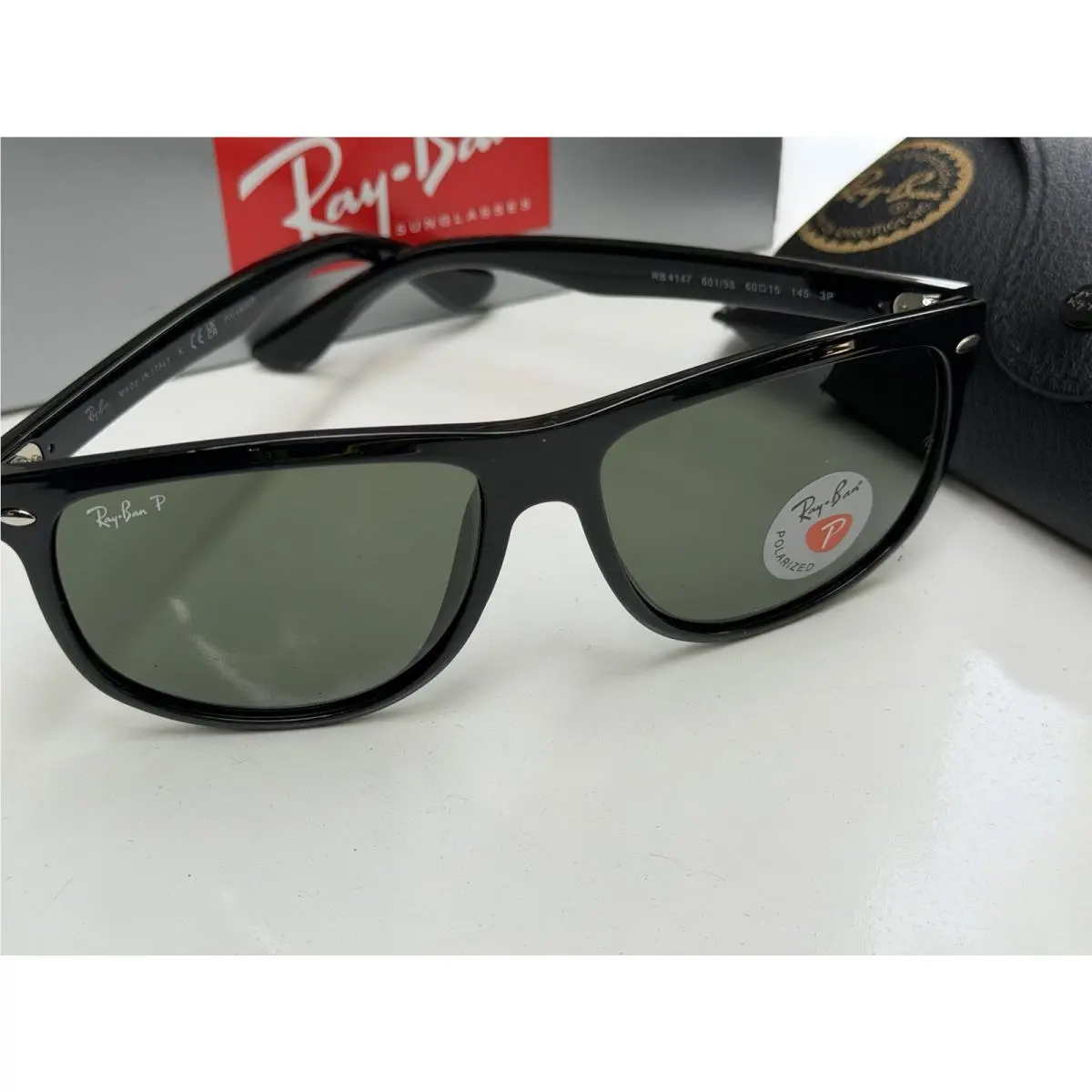 Ray-ban RB4147 601/58 Boyfriend Black G-15 Polarized Sunglasses 3P 60mm by Ray-Ban