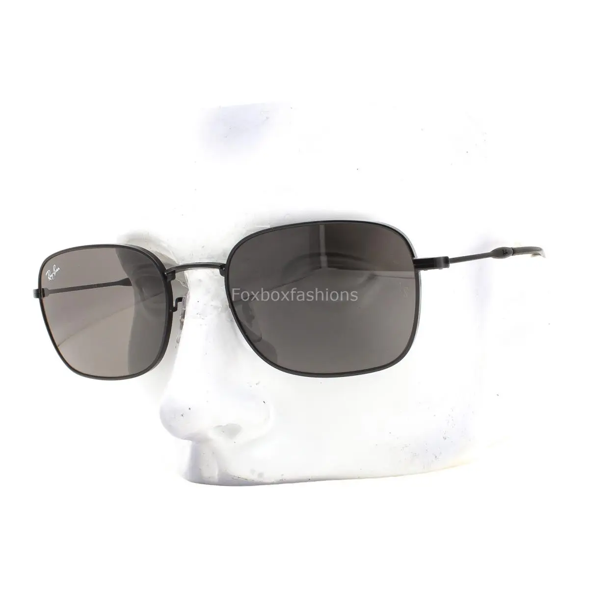Ray-ban Sunglasses RB 3706 002/B1 Shiny Black Metal Gray Glass 54mm with Case by Ray-Ban