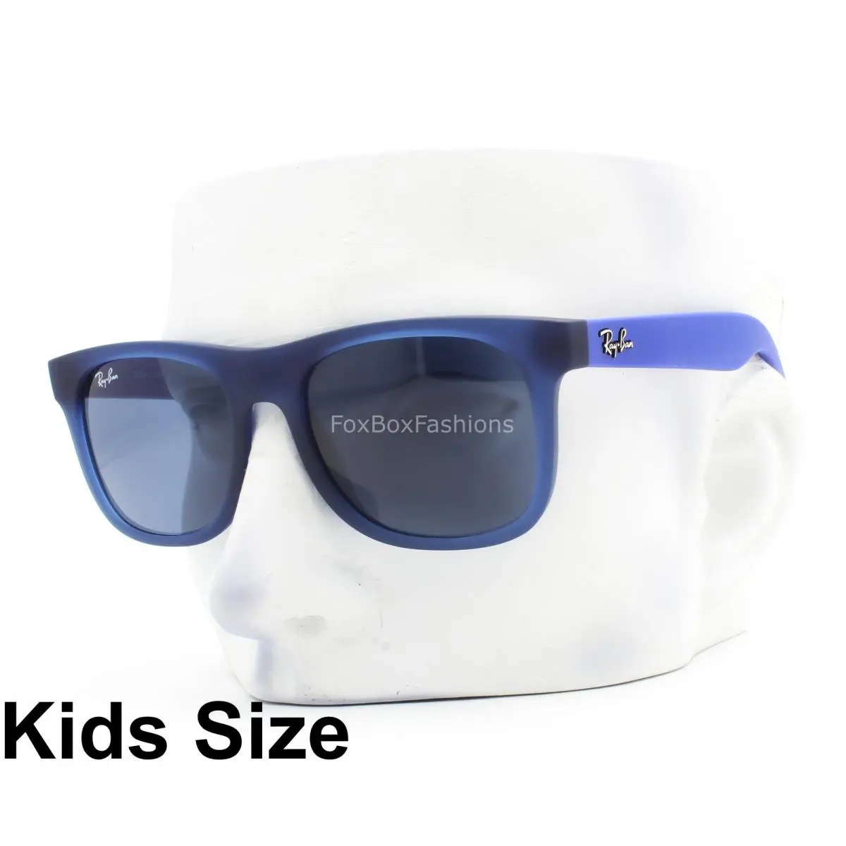 Ray-ban Justin Kids Sunglasses RJ9069S 7060/80 Rubber Blue 48mm with Case by Ray-Ban