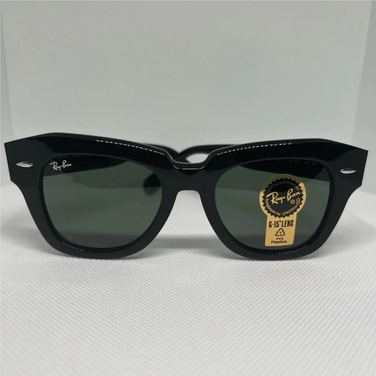 Ray-ban RB 2186 State Street 901/31 Black Sunglasses W/case 49-20 by Ray-Ban