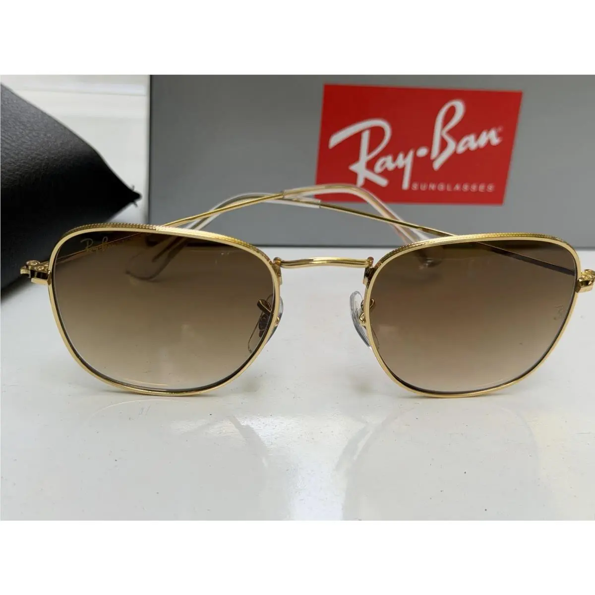 Ray-ban RB3857 9196/51 Frank Legend Gold Brown Gradient Sunglasses 51mm by Ray-Ban