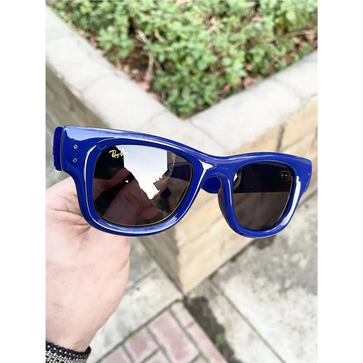 Ray Ban Wayfarer Puffer Asap Rocky Awge RB4940 4940 Blue Size 47/23 by Ray-Ban