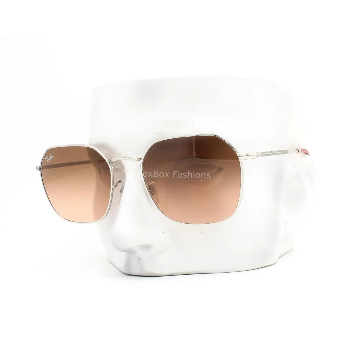 Ray-ban Jim Sunglasses RB 3694 003/3B Polished Silver Black Pink Gradient W/case