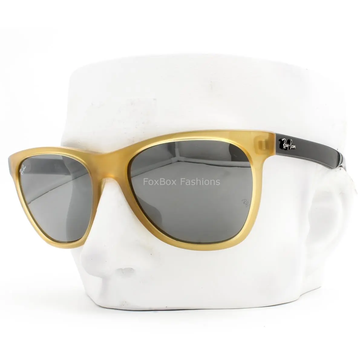 Ray-ban Sunglasses Crystal Opal Yellow Silver Mirror RB 4184 604340 with Case by Ray-Ban