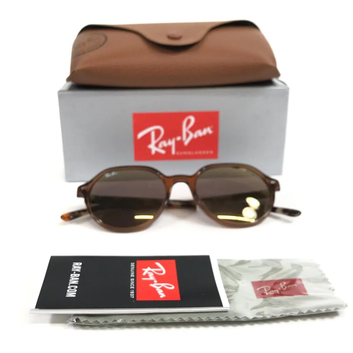 Ray-ban Sunglasses RB2195 Thalia 6636/93 Transparent Brown w/ Mirror Gold 51 mm by Ray-Ban