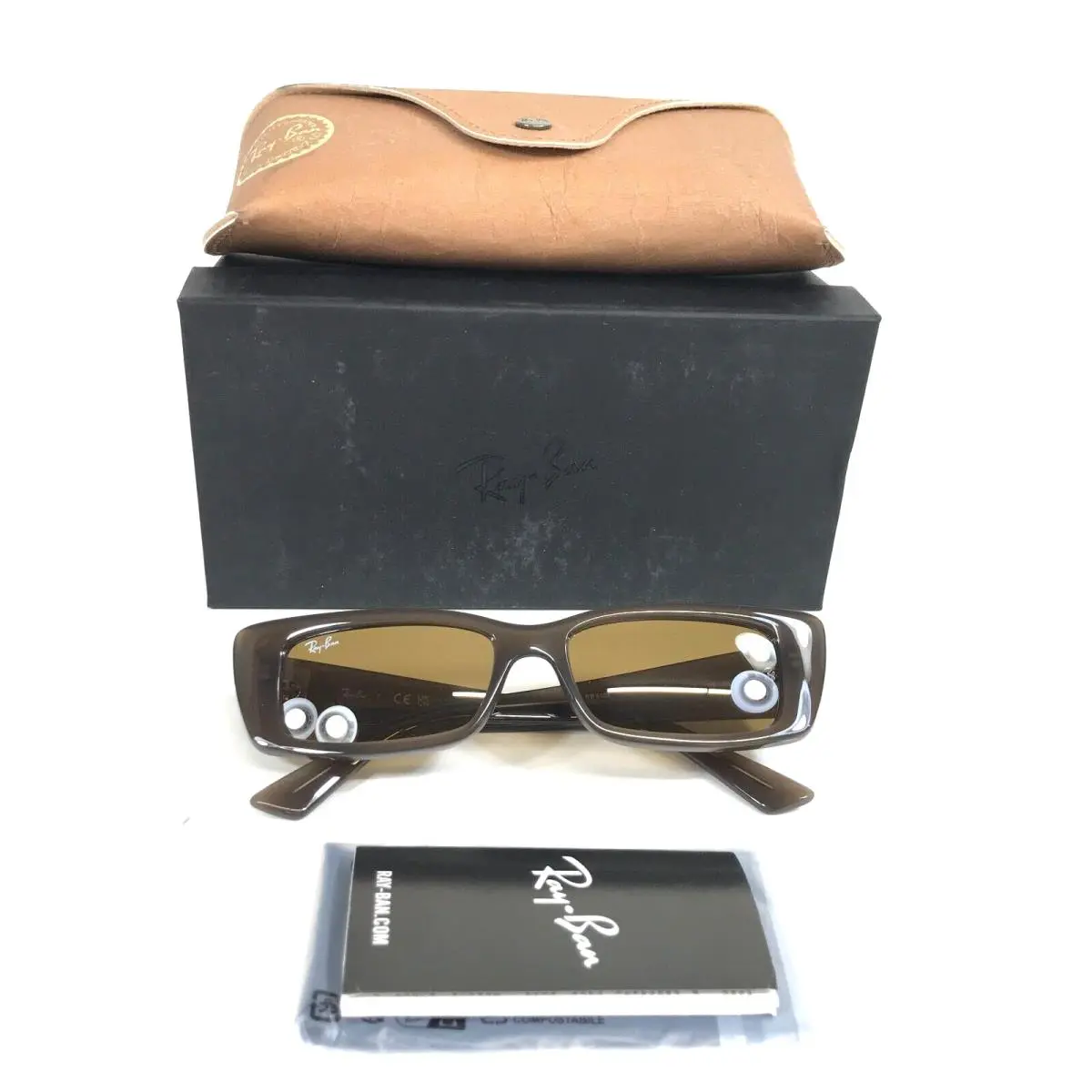 Ray-ban Sunglasses RB4425 Teru 6779/73 Brown Cloudy Shiny Frame w/ Bronze Lenses by Ray-Ban