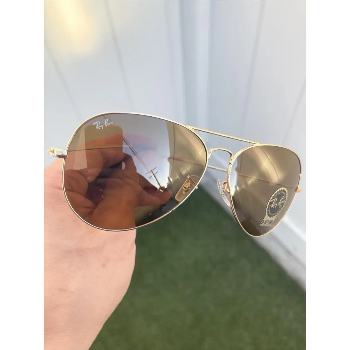 Ray Ban Large Classic Aviator RB3025 3025 Gold Brown Lens Size 62/14 by Ray-Ban