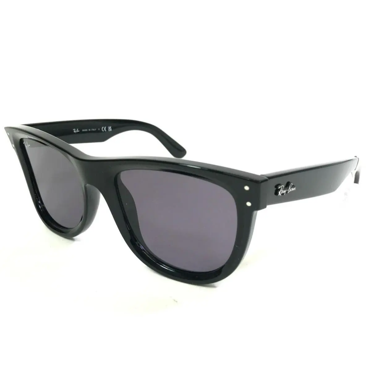 Ray-ban Sunglasses RBR0502S Wayfarer Reverse 6677/1A Black w Violet Lenses 53 mm by Ray-Ban