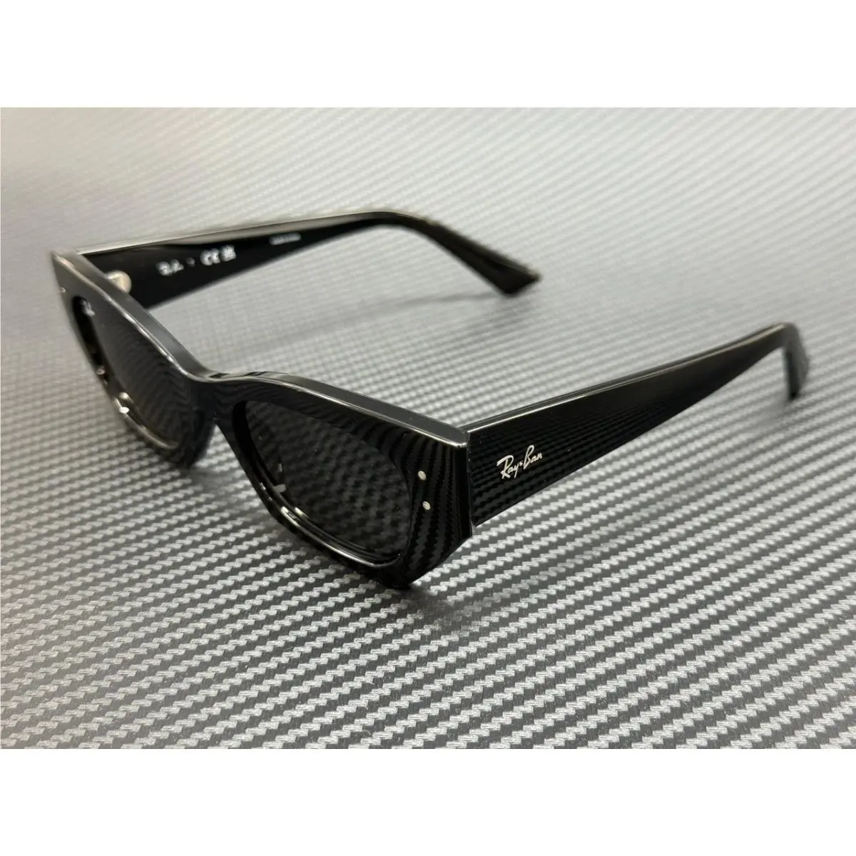 Ray Ban RB4430 667787 Black Dark Grey Unisex 49 mm Sunglasses by Ray-Ban