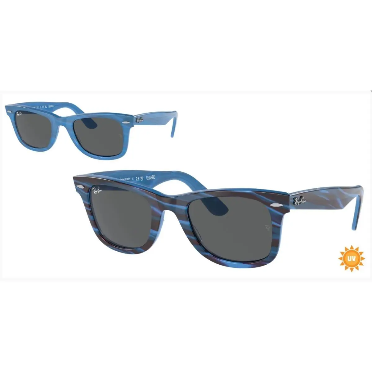 Ray-ban Wayfarer Change Sunglasses RB2140 1409/B1 Photochromic Frame 50mm Wcase by Ray-Ban