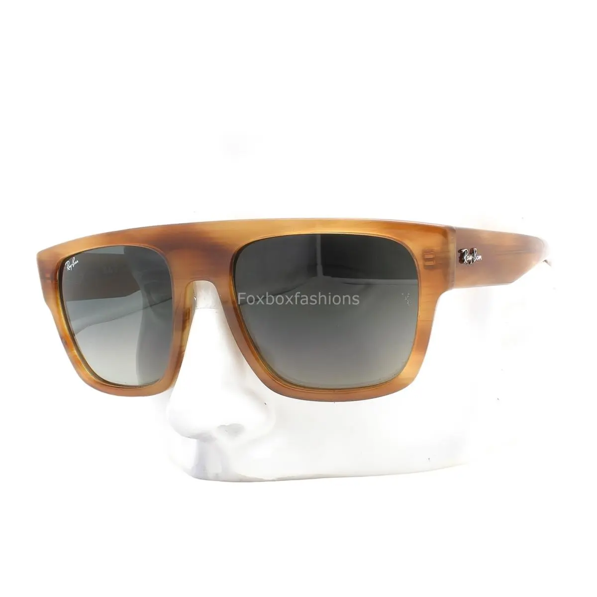 Ray-ban Drifter RB 0360S 1403/71 Sunglasses Polished Striped Brown W/case by Ray-Ban