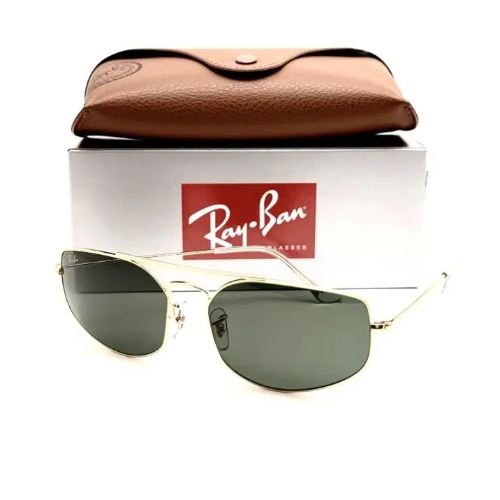 Ray Ban Sunglasses RB3845 919631 Legend Gold/green 60-14-140 with Case by Ray-Ban