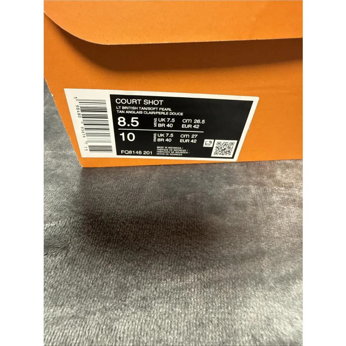 Nike shoes - Nike Court Shot - Court Shot - FQ8146-201 - Brown, Manufacturer: Light British Tan/Coconut Milk/Track Brown/Soft Pearl 5