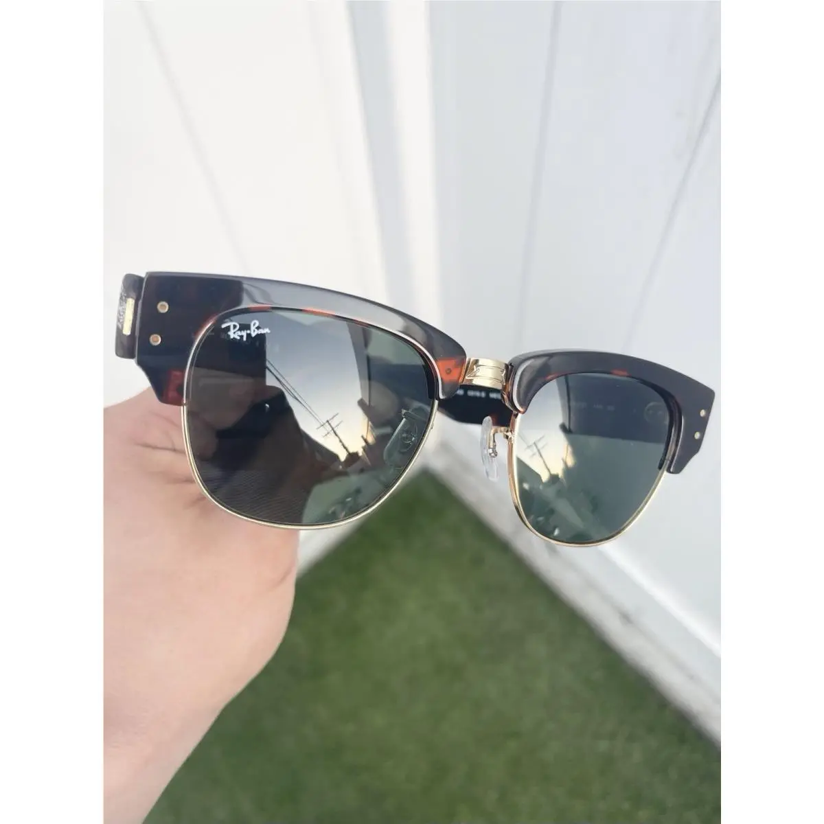 Ray Ban Mega Clubmaster RB0316S 0316 Tortoise Havana G15 Lens Size 53/21 by Ray-Ban