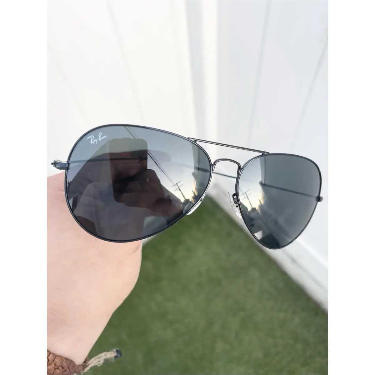 Ray Ban Large Classic Aviator RB3025 3025 Black Gray Lens Size 62/14 by Ray-Ban