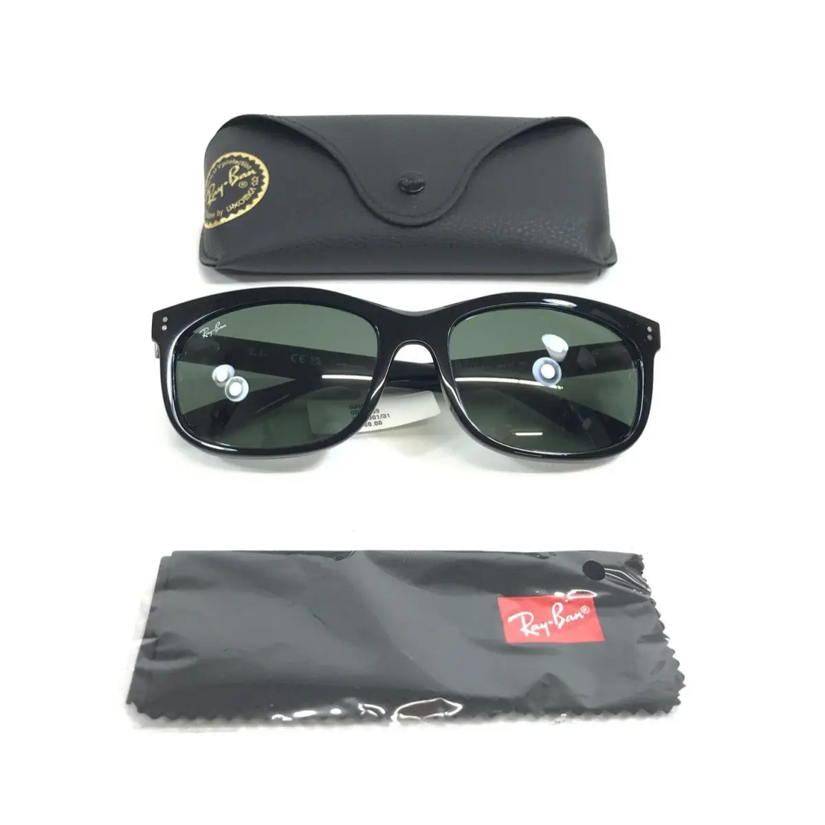 Ray-ban Sunglasses RB2389 Balorette 901/31 Polished Black with G-15 Lenses 60 mm by Ray-Ban