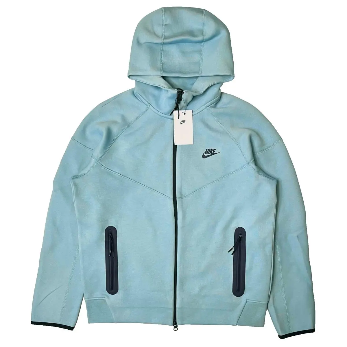 Tech Fleece Windrunner Zip Jacket FB7921-464 Denim Turquoise Men`s Large by Nike