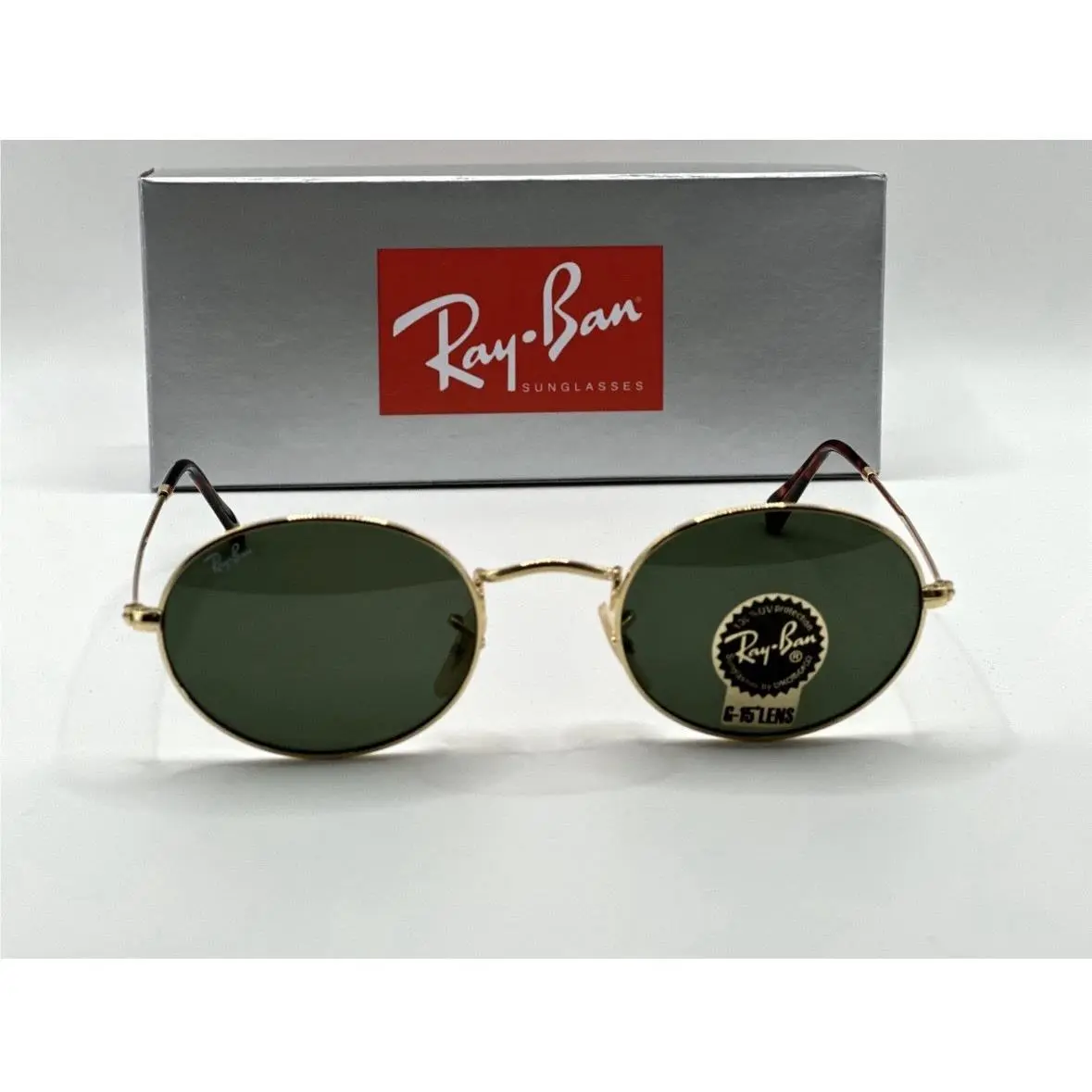 Ray Ban Sunglasses Oval RB3547 Gold Frame /green G-15 Lens 51MM by Ray-Ban