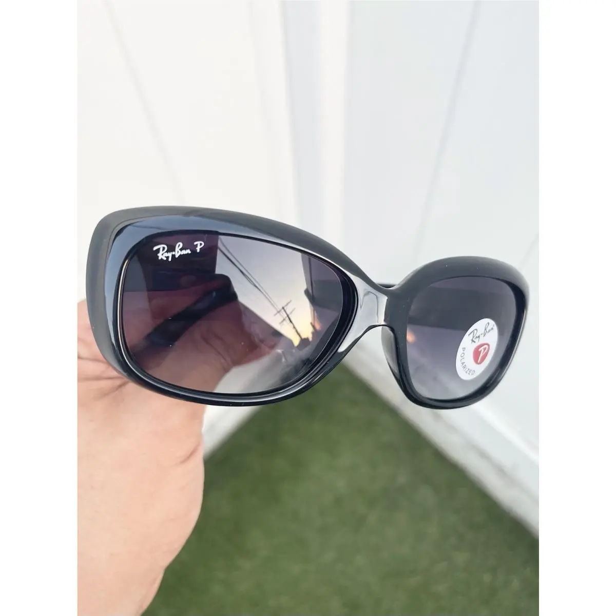Ray Ban Jackie Ohh Polarized RB4101 4101 Black Gradient Lens Size 58/17 by Ray-Ban