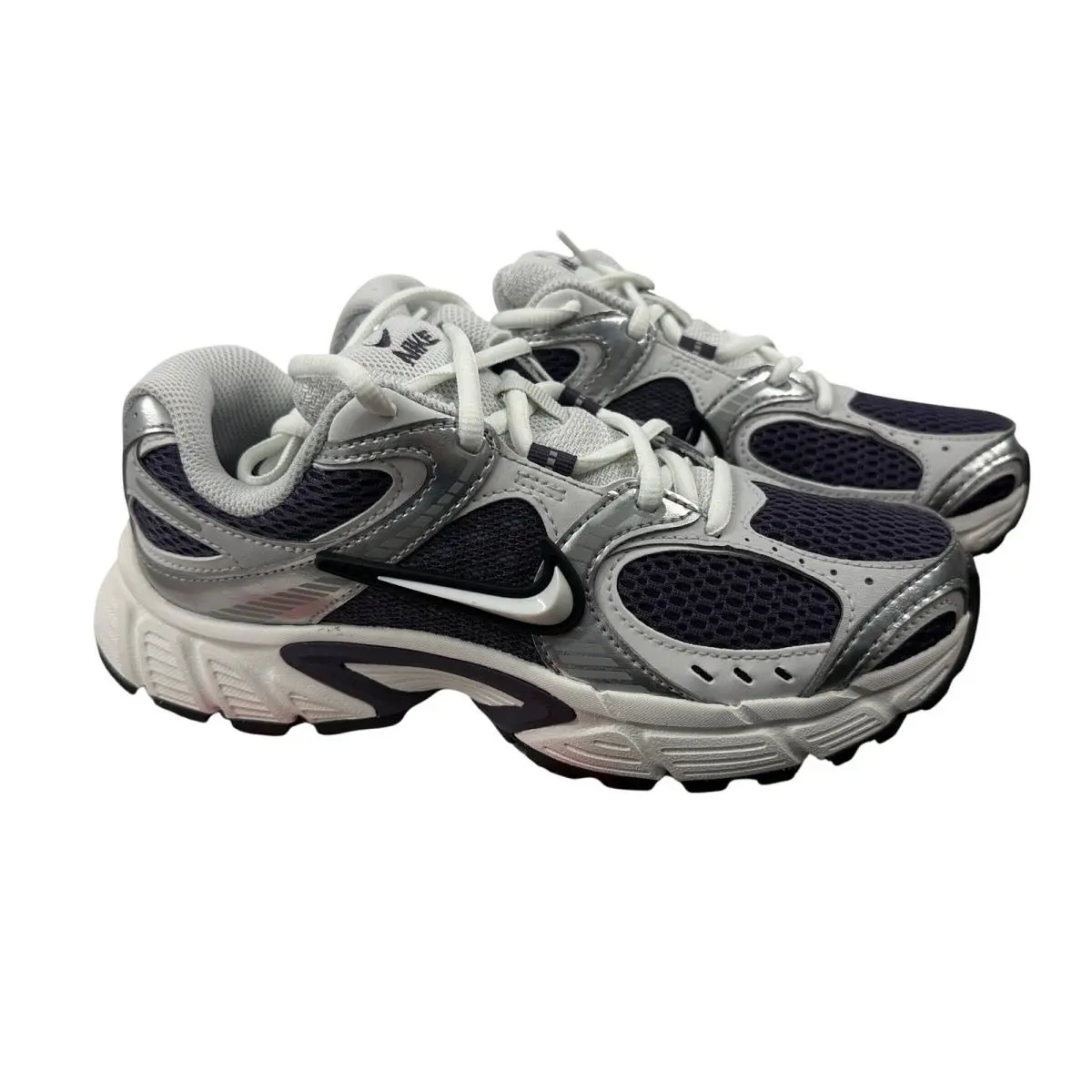Nike V5 Rnr Sneakers Womens 5.5 Purple Silver White Running Shoes HQ7901-500