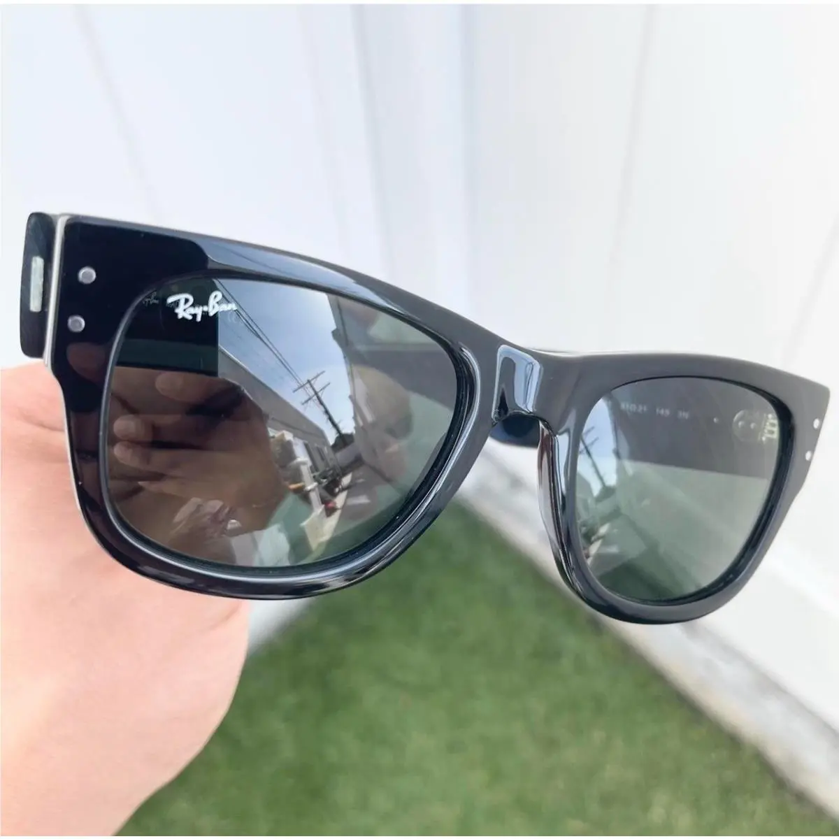 Ray Ban Mega Wayfarer RB0840S 0840 Black G15 Lens Size 51/21 by Ray-Ban