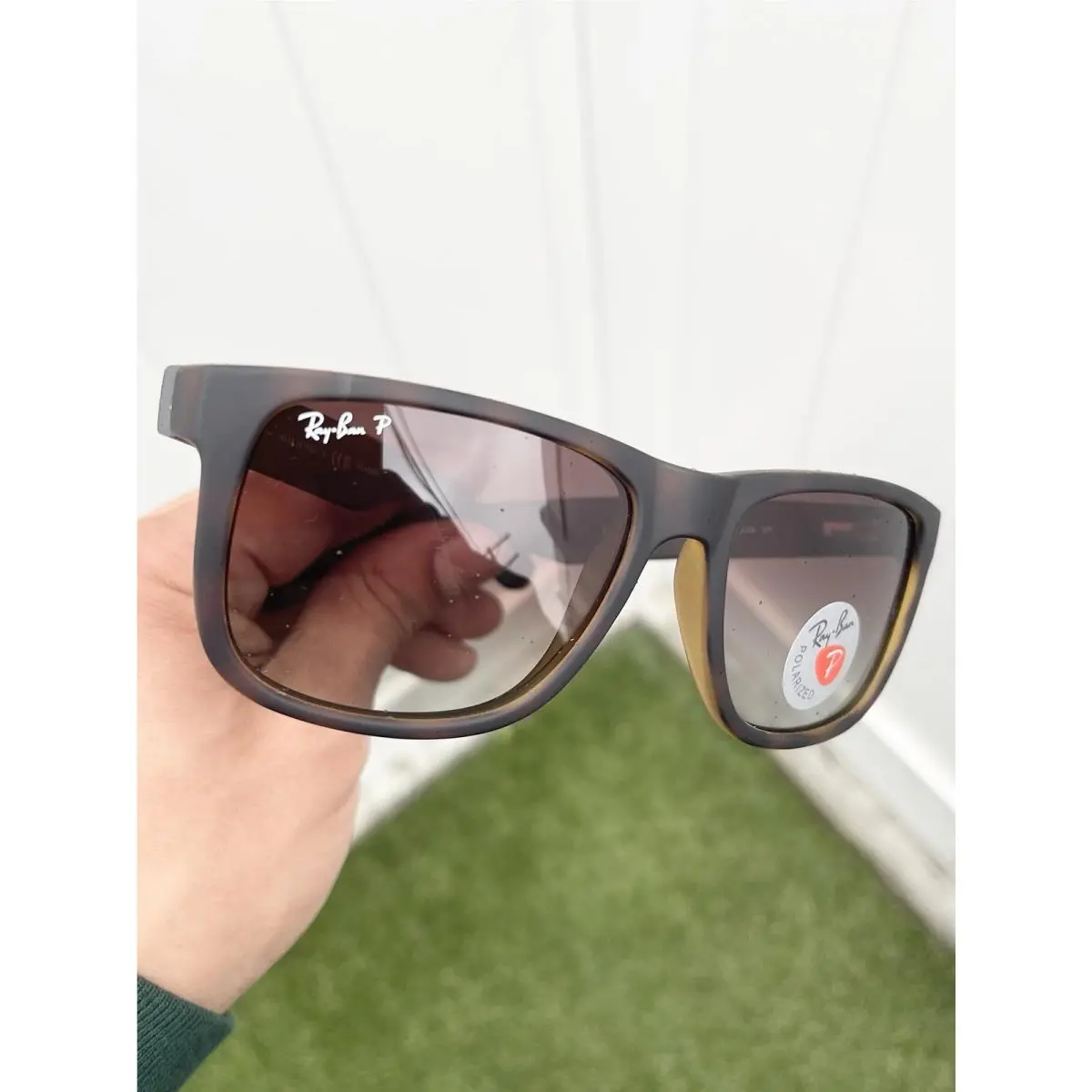 Ray Ban Justin Polarized RB4165 4165 Havana Brown Lens Size 54/16 by Ray-Ban