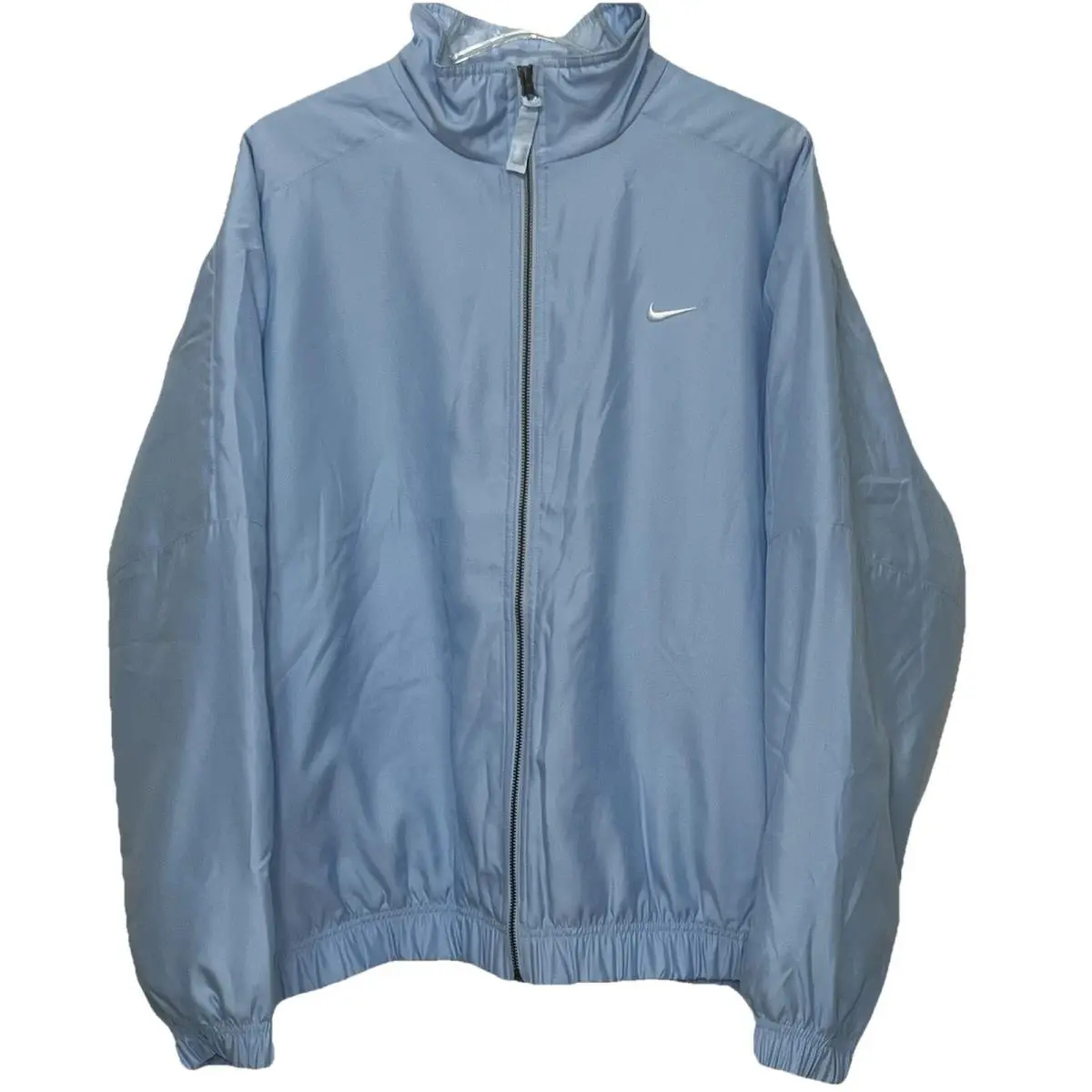 Nike Lab Solo Swoosh Full Zip Jacket Satin Lining Celeste Blue Men Size Large