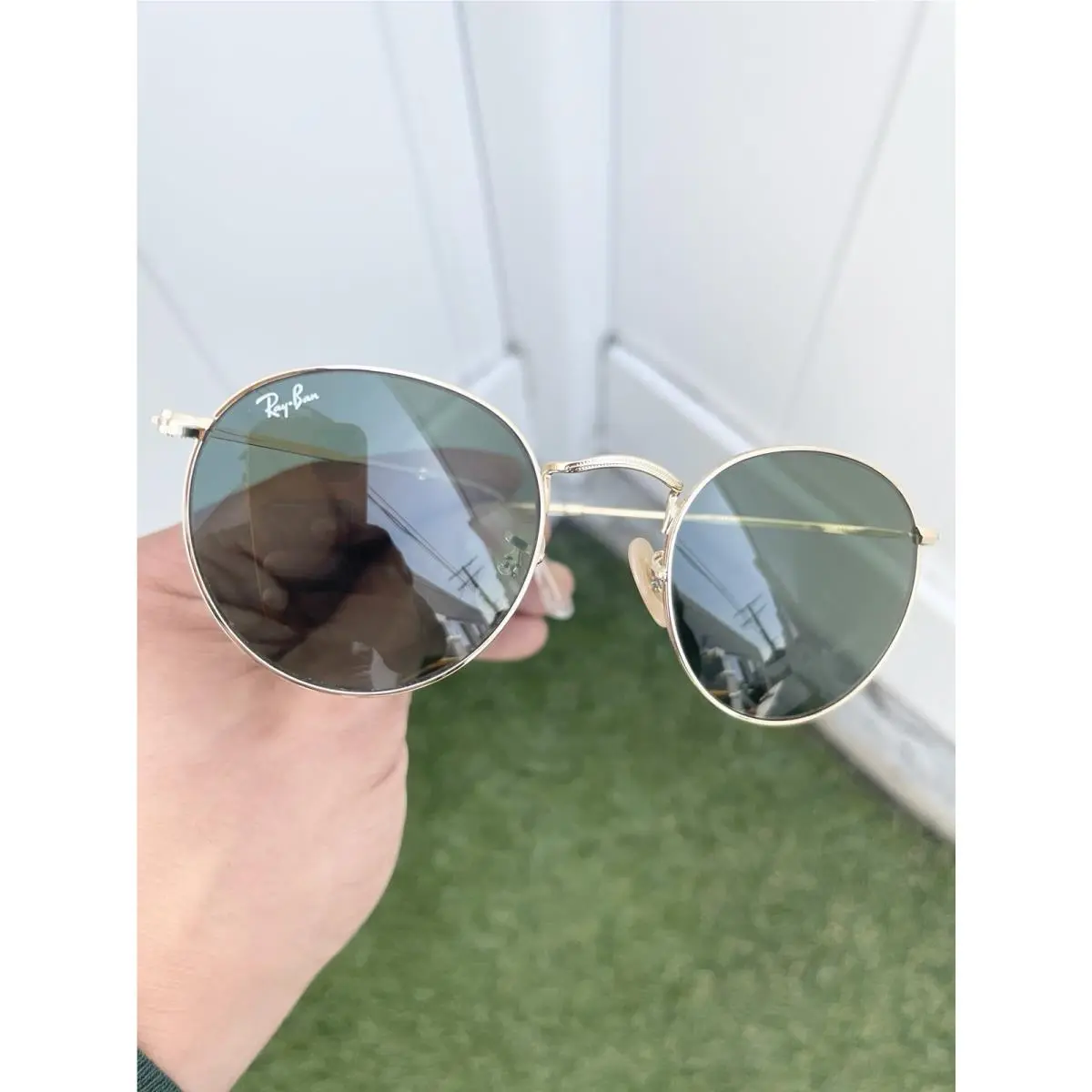 Ray Ban Round Metal RB3447 3447 Gold G15 Lens Size 50/21 by Ray-Ban
