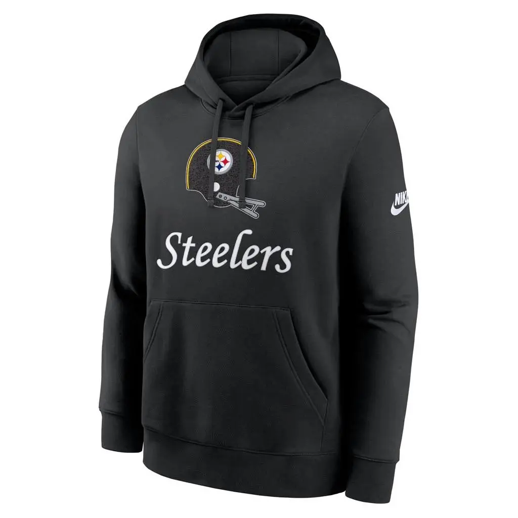 Nike Mens Pittsburgh Steelers Throwback Rewind Retro Hoodie Sweatshirt 3XL Xxxl