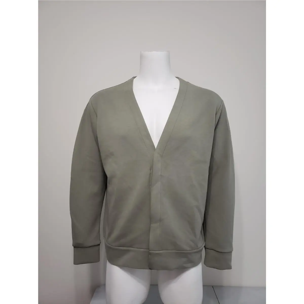 24.7 Impossiblysoft Men`s Cardigan HQ6948-320 Light Army/steel Green Size M by Nike