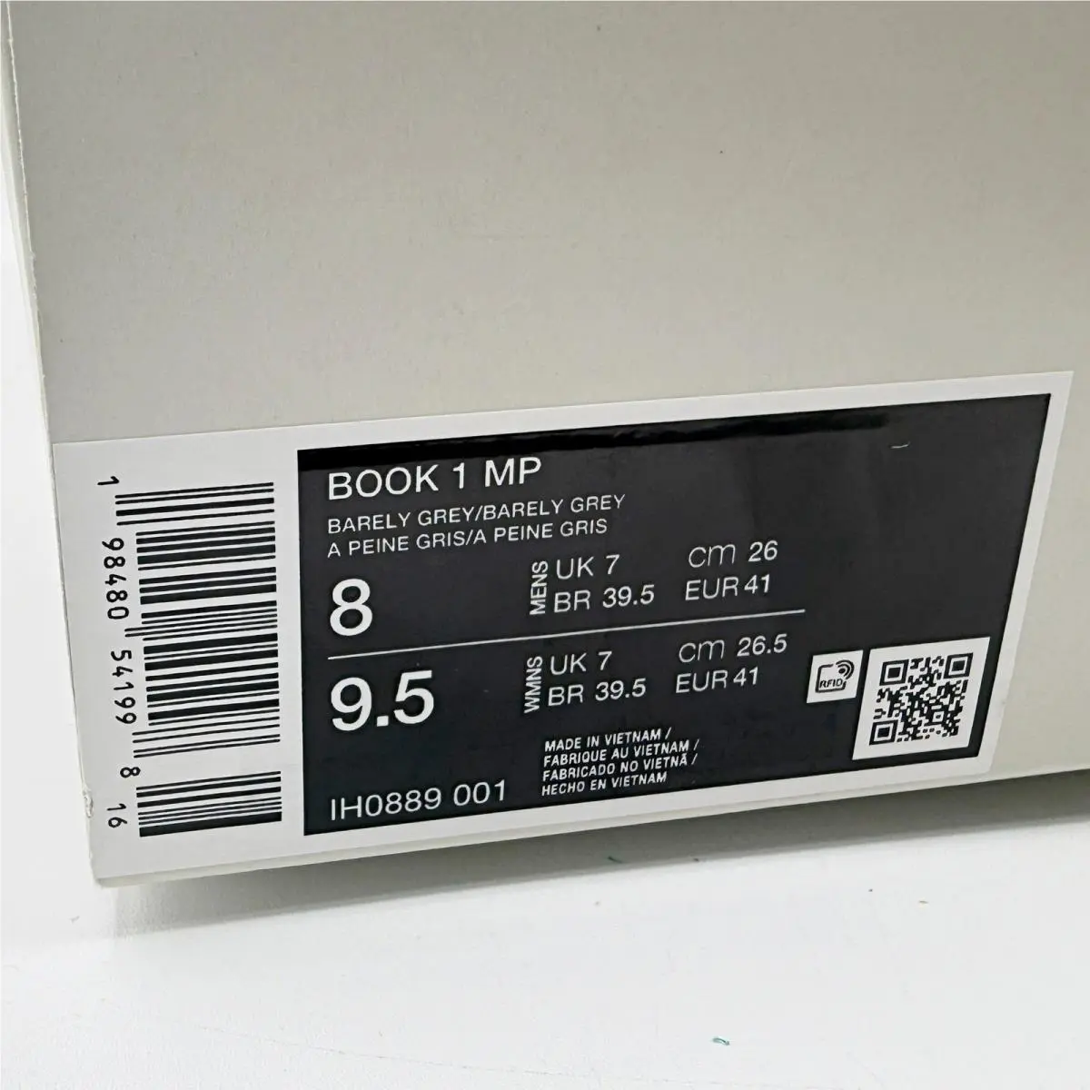 Nike shoes - Nike Book 1 - Book - IH9889-001 - Gray (UPC: 198480541998) 11