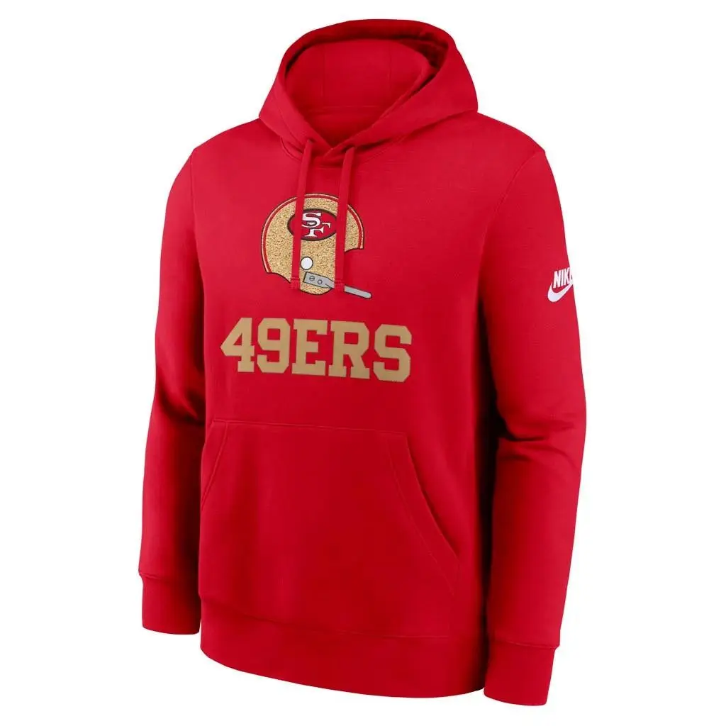 Mens San Francisco 49ers Throwback Rewind Retro Hoodie Sweatshirt Medium M by Nike