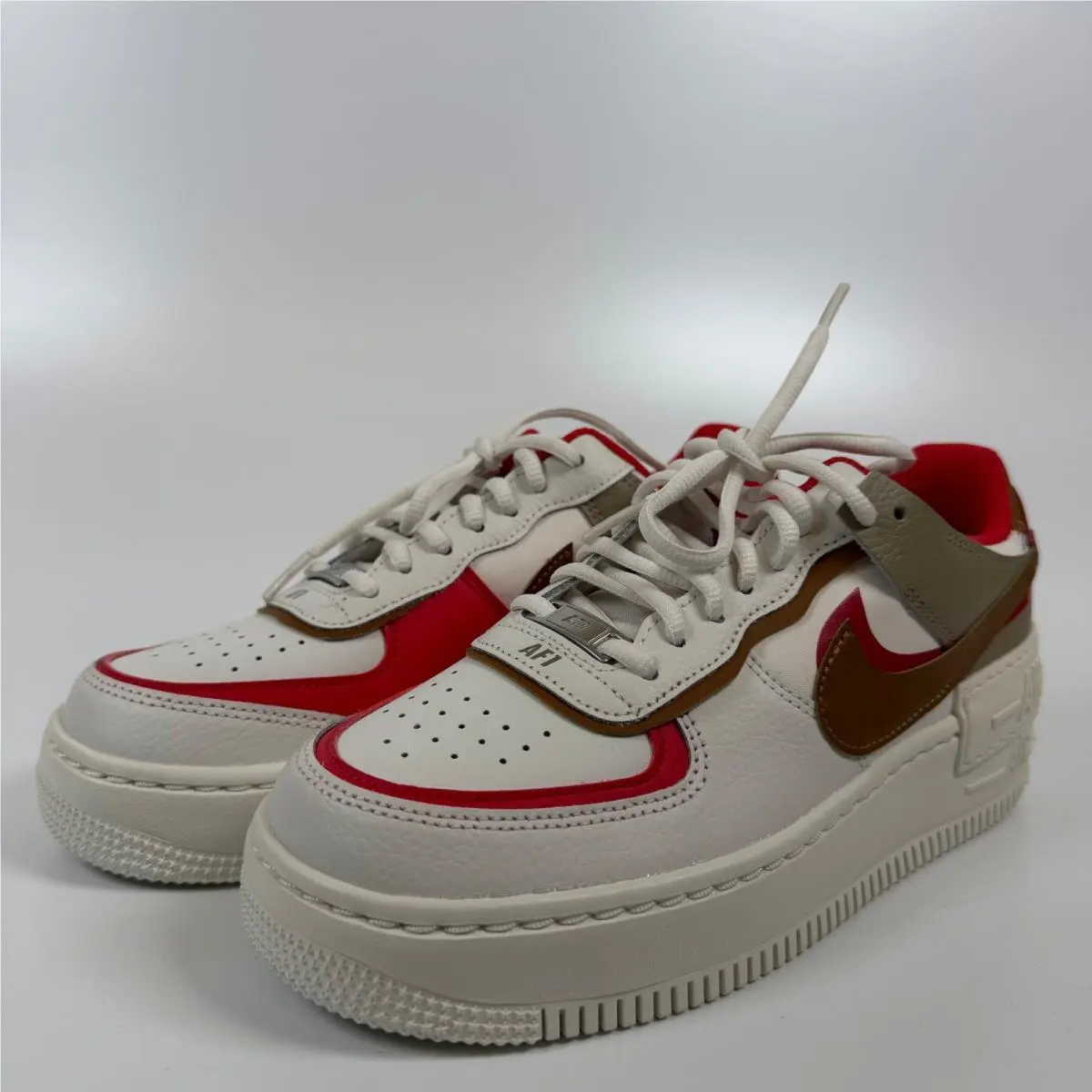 Air Force 1 Low Shadow Phantom Fire Red Khaki HQ3400-030 Mens 7.5W by Nike