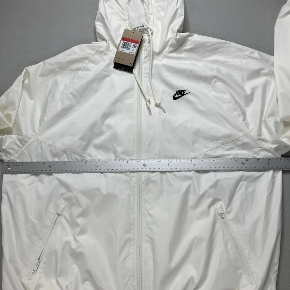 Nike clothing - Nike Windbreaker - Windbreaker - HV8369 HV8369-133 - White (UPC: 198726309603) 7