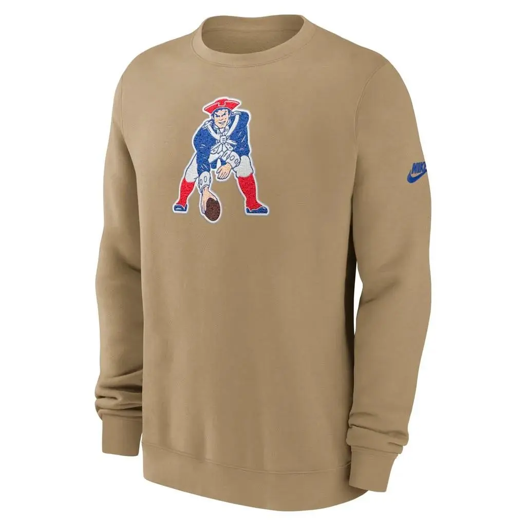 Mens England Patriots Throwback Rewind Club Historic Sweatshirt Medium by Nike
