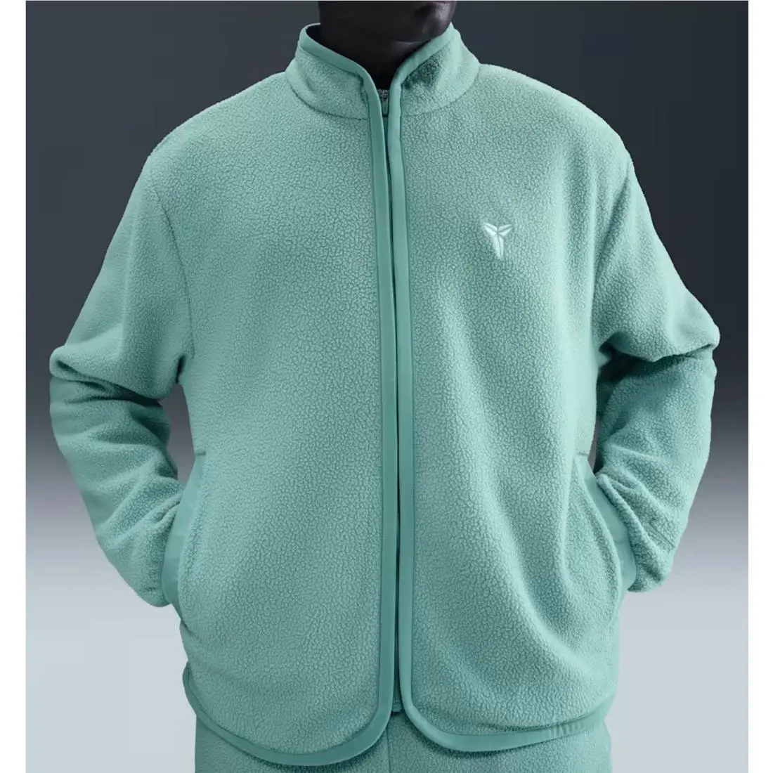 Kobe Men`s Winterized Basketball Jacket Fleece Green Size XL by Nike
