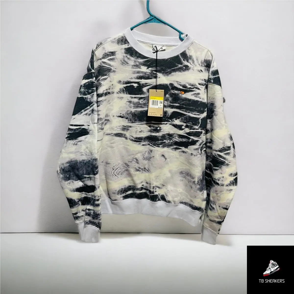 Size S -  Acg Therma-fit All Over Print Fleece Crew Neck DV9541-085 by Nike