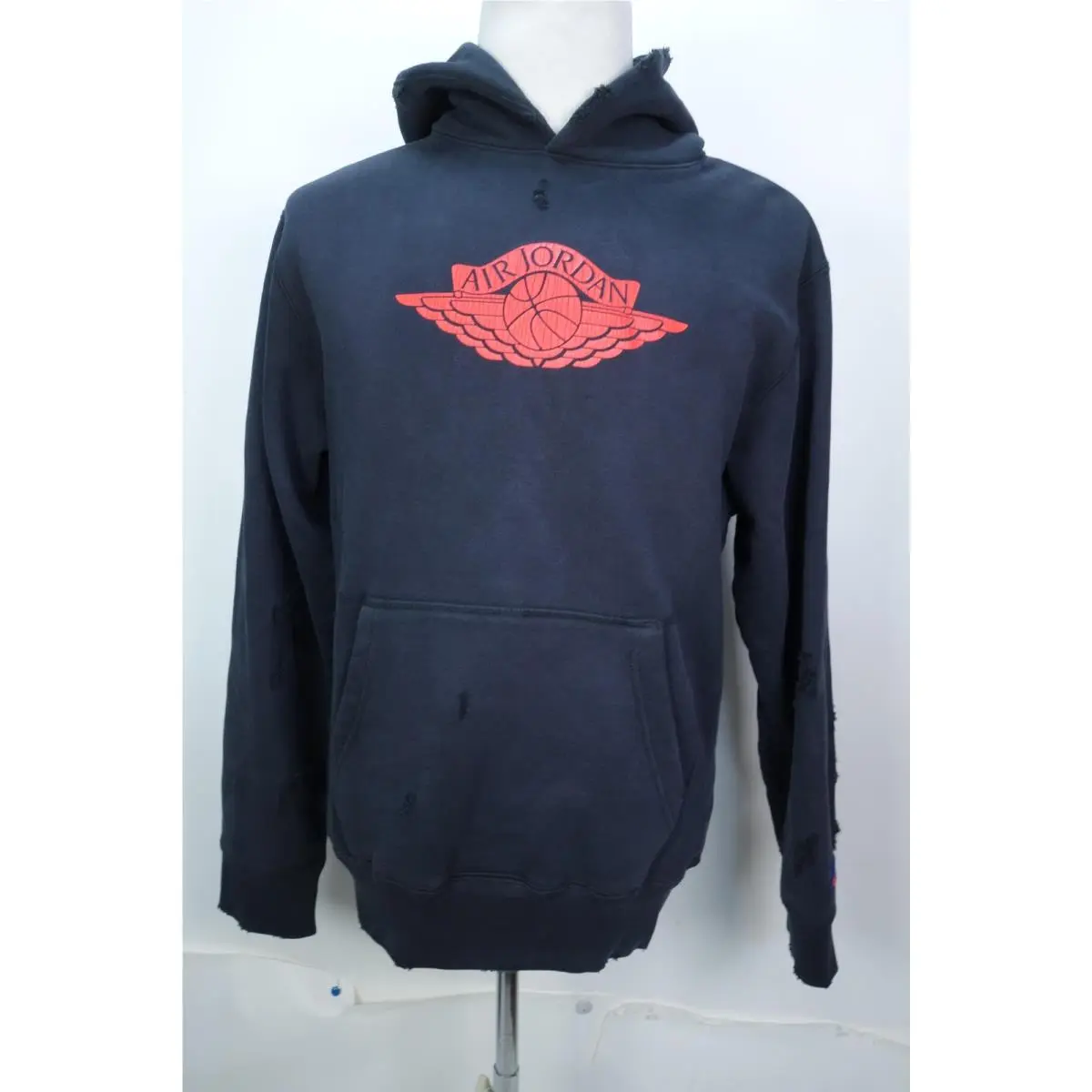 Jordan Air Jordan Hoodie Mens XS Black Fleece Pullover IB3003-010 by Nike