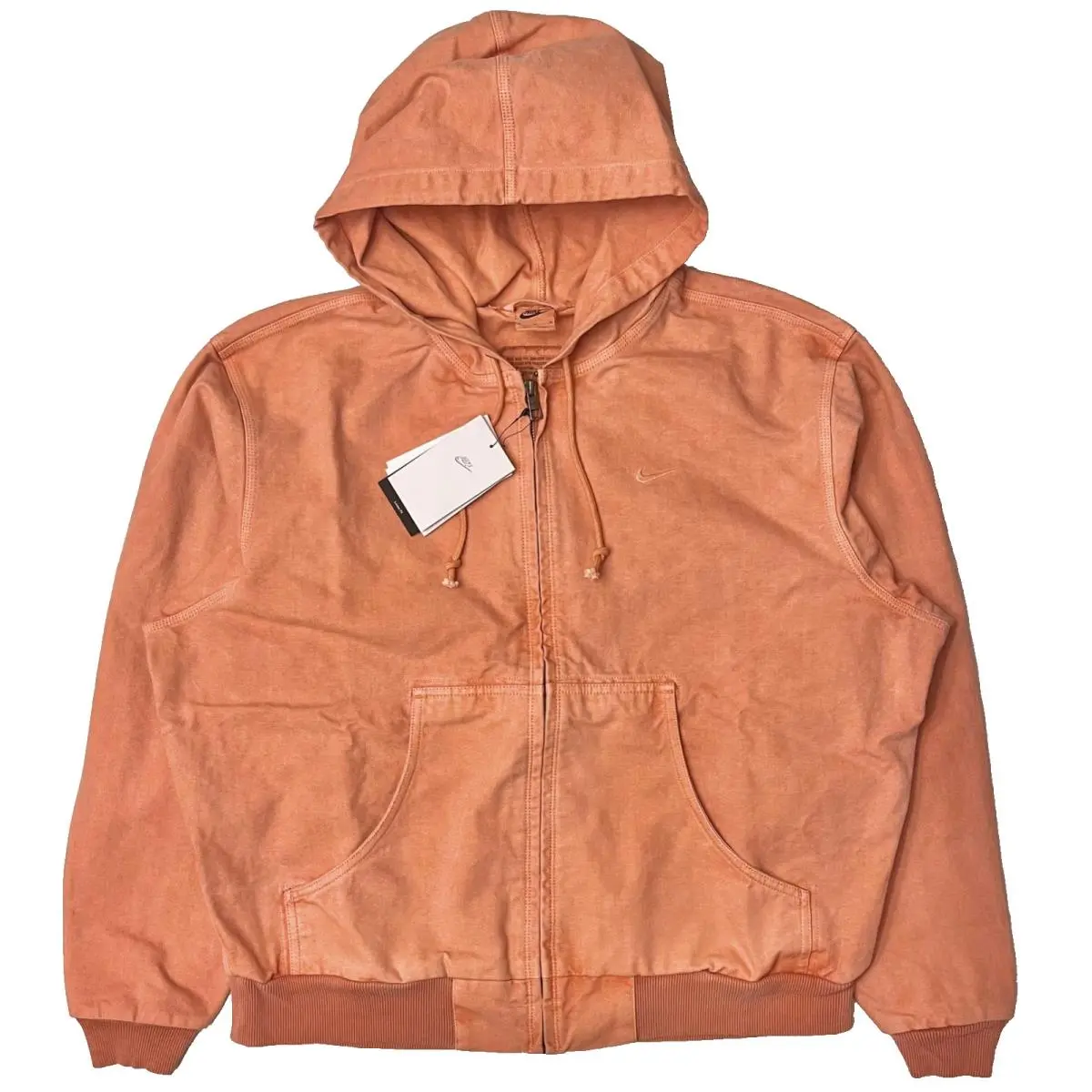 Nike Life Canvas Full-zip Unlined Jacket FZ6575-225 Amber Men`s Medium M