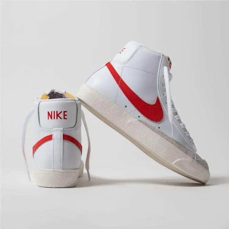 Nike shoes - Nike Women`s Blazer Mid `77 Vintage - White Red 0