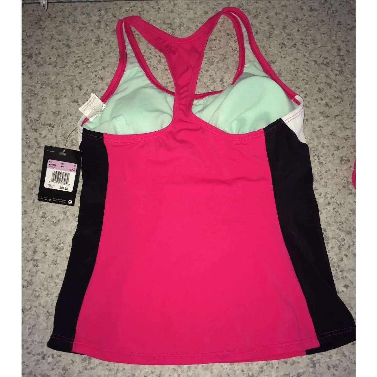 Nike clothing - NIKE Racerback Tankini 2 pc Swim Suit Set - NESS4094 - Pink 1